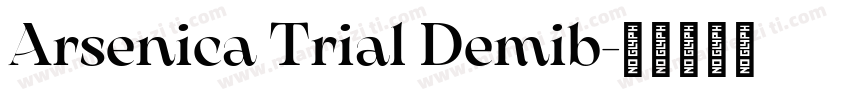 Arsenica Trial Demib字体转换